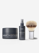 Shave Accessories Set Shaving Kit Supply Classic Matte Sandalwood & Cedar 