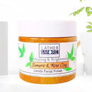 Turmeric and Rose Clay Facial Polish Face Care Lather and More! 