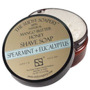 Mango Butter Shave Soap for Shaving, Spearmint and Eucalyptus Shaving Soap The Sudsy Soapery Natural Products, LLC 