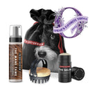 THE TOOL KIT | Complete waterless dog grooming set. Includes foaming shampoo, moisturizing balm & grooming brush. Artisan Pet Products PRIDE+GROOM 