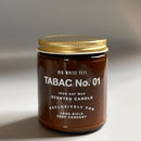 Tabac No 1 Candle by Big White Yeti | 9 oz Amber Jar