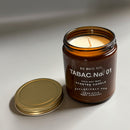 Tabac No 1 Candle by Big White Yeti | 9 oz Amber Jar