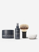 Ultimate Shave Accessories Set Shaving Kit Supply Matte Black Sandalwood & Cedar 