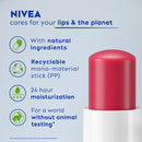 Nivea Cherry Shine Lip Balm 24 H Melt in Moisture Formula Glossy Finish Lip Balm Dista 