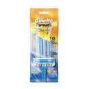 Permatik Disposable Shaving Razor for Bathroom Use - Pack of 10 - by Gillette