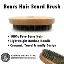 Boars Hair Beard Brush Beard Combs and Brushes Badass Beard Care 