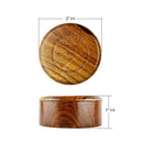 Wood Shaving Bowl - Dark Oak Shaving Bowls and Mugs Brooklyn Grooming 
