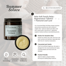 Baby Soft Family Tallow Balm with Lard + Cacao • Gentle Unscented Moisturizer - by Summer Solace Tallow