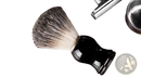Badger Hair Shaving Brush with Black Ceramic Handle - by ARBA Global