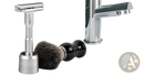 Badger Hair Shaving Brush with Black Ceramic Handle - by ARBA Global