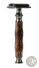 Bamboo Safety Razor Retro Manual Shaving Kit - by ARBA Global