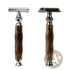 Bamboo Safety Razor Retro Manual Shaving Kit - by ARBA Global