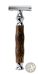 Bamboo Safety Razor Retro Manual Shaving Kit - by ARBA Global