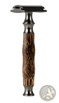 Bamboo Safety Razor Retro Manual Shaving Kit - by ARBA Global