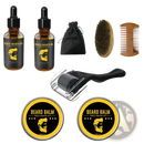 Beard Care Kit 8 Piece Grooming Set with Oil and Balm - by ARBA Global