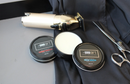 The Good Sh*t: Beard butter jars beside barber tools