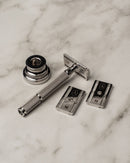 Windsor Collection Safety Razor Above the Tie Stainless Steel Mirror Polish Colussus 102mm