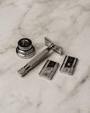 Windsor Collection Safety Razor Above the Tie Stainless Steel Mirror Polish Atlas 90mm