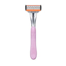 Cartridge Razor Handle (fits 5-Blade and 3-Blade) Cartridge Razor Shave Essentials PINK Razor 