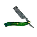 Damascus Steel Straight Razor Straight Razor Shave Essentials Verdant Blade 