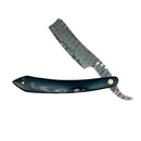 Damascus Steel Straight Razor Straight Razor Shave Essentials Ebony Edge 