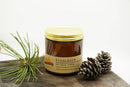 Evergreen Soy Wax Candle | 16 oz Double Wick Amber Apothecary Jar Candle Prairie Fire Tallow, Candles, and Lavender 