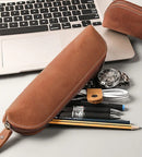 The Paavo Leather Pen Case | Leather Makeup Pouch STEEL HORSE LEATHER 