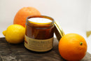 Florida Breeze Soy Wax Candle | 16 oz Double Wick Amber Apothecary Jar Candle Prairie Fire Tallow, Candles, and Lavender 