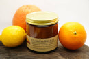 Florida Breeze Soy Wax Candle | 16 oz Double Wick Amber Apothecary Jar Candle Prairie Fire Tallow, Candles, and Lavender 