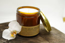 Hawaiian Dream Soy Wax Candle | 16 oz Double Wick Amber Apothecary Jar Candle Prairie Fire Tallow, Candles, and Lavender 
