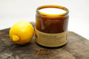 Hemingway Soy Wax Candle | 16 oz Double Wick Amber Apothecary Jar Candle Prairie Fire Tallow, Candles, and Lavender 