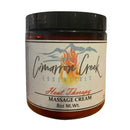Heat Therapy Massage Cream 8oz Lotion Cimarron Creek Essentials 8oz 