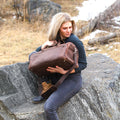 Luxury Leather Duffel Bag Cases and Dopp Bags Lifetime Leather Co Cognac 