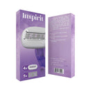 Inspirit Women's 5-Blade Cartridges Razor Blades Shave Essentials 