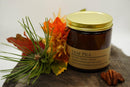 Leaf Pile Soy Wax Candle | 16 oz Double Wick Amber Apothecary Jar Candle Prairie Fire Tallow, Candles, and Lavender 