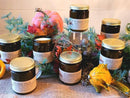 Leaf Pile Soy Wax Candle | 9 oz Amber Apothecary Jar Candle Prairie Fire Tallow, Candles, and Lavender 
