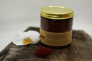 Leather Shop Soy Wax Candle | 16 oz Double Wick Amber Apothecary Jar Candle Prairie Fire Tallow, Candles, and Lavender 