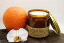 Look of Love Soy Wax Candle | 16 oz Double Wick Amber Apothecary Jar Candle Prairie Fire Tallow, Candles, and Lavender 