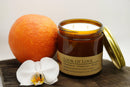 Look of Love Soy Wax Candle | 16 oz Double Wick Amber Apothecary Jar Candle Prairie Fire Tallow, Candles, and Lavender 