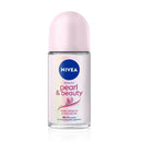 Nivea Pearl and Beauty Deo Roll On With Pearl Extracts & Avocado Oil 48 H Smooth & Beautiful Underarms 0% Alcohol Deodorant Dista 