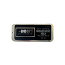The Good Sh*t: Rectangular moustache wax tin with pale lettering