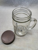 Olive Oil Candle Lamp - Handle Mason Jar - Emergency Backup - Power Outage Candle Prairie Fire Tallow, Candles, and Lavender 