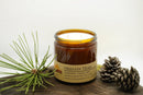Oregon Trail Soy Wax Candle | 16 oz Double Wick Amber Apothecary Jar Candle Prairie Fire Tallow, Candles, and Lavender 