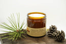 Oregon Trail Soy Wax Candle | 16 oz Double Wick Amber Apothecary Jar Candle Prairie Fire Tallow, Candles, and Lavender 