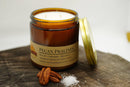 Pecan Pralines Soy Wax Candle | 16 oz Double Wick Amber Apothecary Jar Candle Prairie Fire Tallow, Candles, and Lavender 