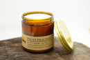 Pecan Pralines Soy Wax Candle | 16 oz Double Wick Amber Apothecary Jar Candle Prairie Fire Tallow, Candles, and Lavender 