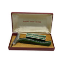 Green Marbled Enders Speed Safety Razor Delux w/Case - (Used) Safety Razor Remembering Matt (120inna55) 