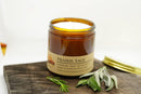 Prairie Sage Soy Wax Candle | 16 oz Double Wick Amber Apothecary Jar Candle Prairie Fire Tallow, Candles, and Lavender 