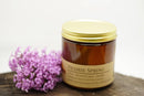 Prairie Spring Soy Wax Candle | 16 oz Double Wick Amber Apothecary Jar Candle Prairie Fire Tallow, Candles, and Lavender 