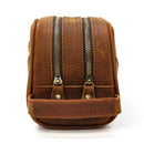 The Nomad Toiletry Bag | Genuine Leather Travel Toiletry Bag Cases and Dopp Bags STEEL HORSE LEATHER 